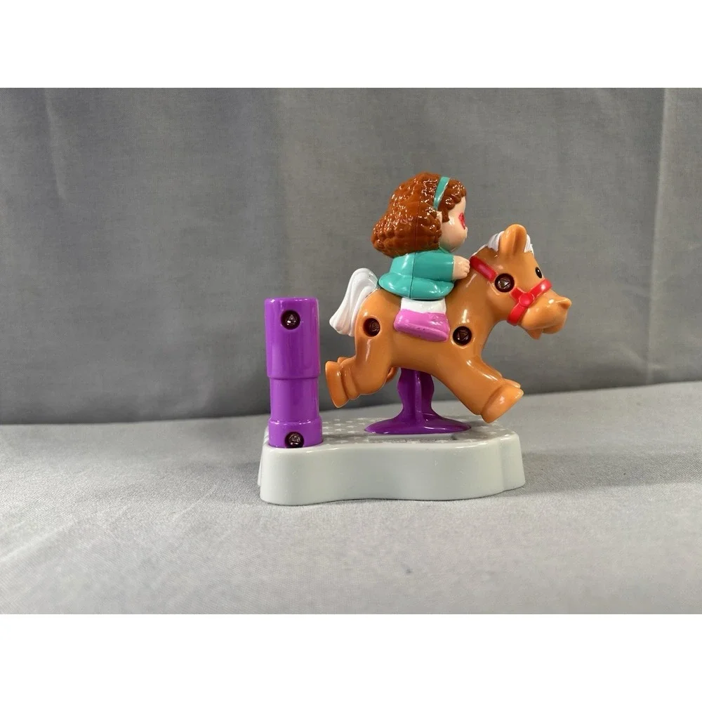 2004 Fisher-Price Little People Maggie on Horse Ride McDonald's Happy Meal toy